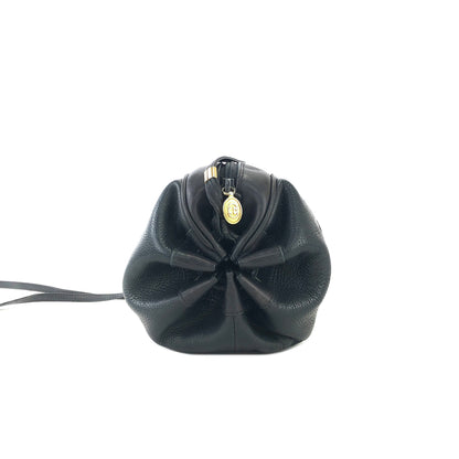 GUCCI GG Embossed Leather Round Crossbody Shoulder bag Navy Vintage Old Gucci 3gt8ni