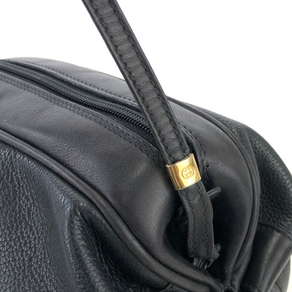 GUCCI GG Embossed Leather Round Crossbody Shoulder bag Navy Vintage Old Gucci 3gt8ni