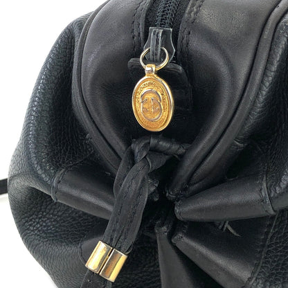 GUCCI GG Embossed Leather Round Crossbody Shoulder bag Navy Vintage Old Gucci 3gt8ni