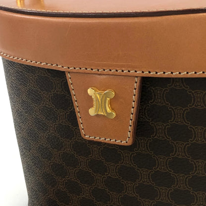 CELINE Macadam Triomphe Blason Small Handbag Vanitybag Shoulderbag Brown Vintage Old celine z4zu2n
