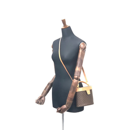 CELINE Macadam Triomphe Blason Small Handbag Vanitybag Shoulderbag Brown Vintage Old celine z4zu2n