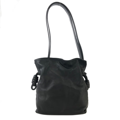 LOEWE Flamenco Knot Small Drawstring Shoulder bag Black Vintage y2228i