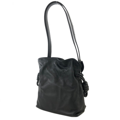 LOEWE Flamenco Knot Small Drawstring Shoulder bag Black Vintage y2228i