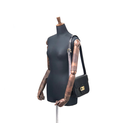 CELINE Blason Triomphe Crossbody Shoulder bag Black Old Celine vintage chggjy