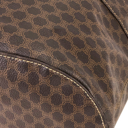 CELINE Macadam Drawstring One shoulder bag Sling bag Brown Vintage Old CELINE b5kt2p