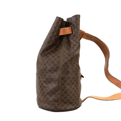 CELINE Macadam Drawstring One shoulder bag Sling bag Brown Vintage Old CELINE b5kt2p