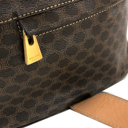 CELINE Macadam Drawstring One shoulder bag Sling bag Brown Vintage Old CELINE b5kt2p