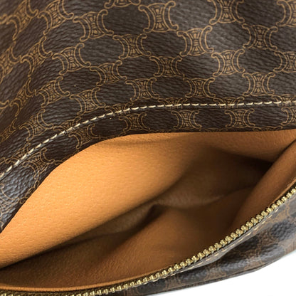 CELINE Macadam Drawstring One shoulder bag Sling bag Brown Vintage Old CELINE b5kt2p