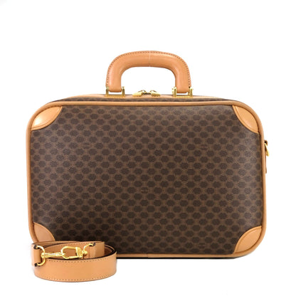 CELINE Macadam Mini trunk Handbag Shoulder bag Brown Vintage Old CELINE hx7anp