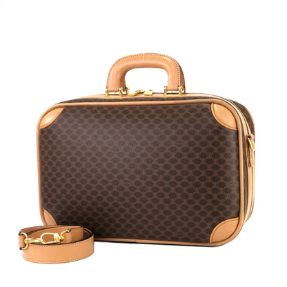 CELINE Macadam Mini trunk Handbag Shoulder bag Brown Vintage Old CELINE hx7anp