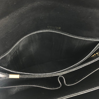 CELINE Blason Triomphe Crossbody Shoulder bag Black Old Celine vintage chggjy