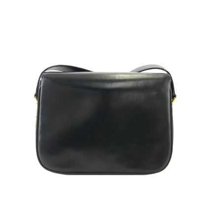 CELINE Blason Triomphe Crossbody Shoulder bag Black Old Celine vintage chggjy