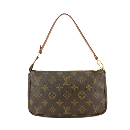 LOUIS VUITTON Monogram accessoire M51980 Handbag Brown Vintage Old tcubxr