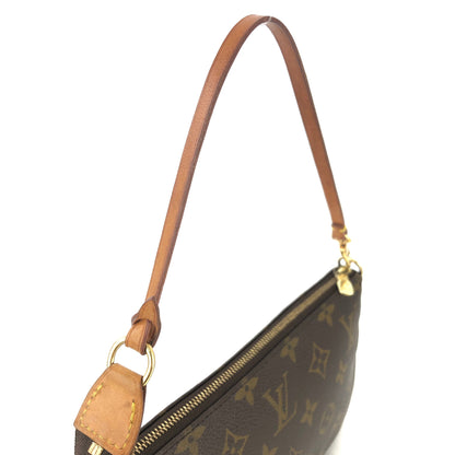LOUIS VUITTON Monogram accessoire M51980 Handbag Brown Vintage Old tcubxr