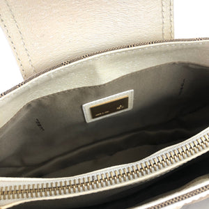 FENDI canvas leather studs mini bag handbag beige white vintage old 26xjgj