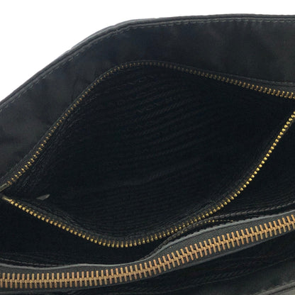 PRADA Triangle logo Nylon Tote bag Black Vintage 6kxehn