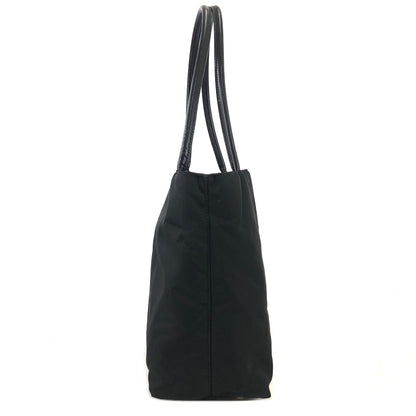 PRADA Triangle logo Nylon Tote bag Black Vintage 6kxehn