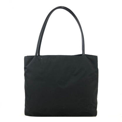 PRADA Triangle logo Nylon Tote bag Black Vintage 6kxehn