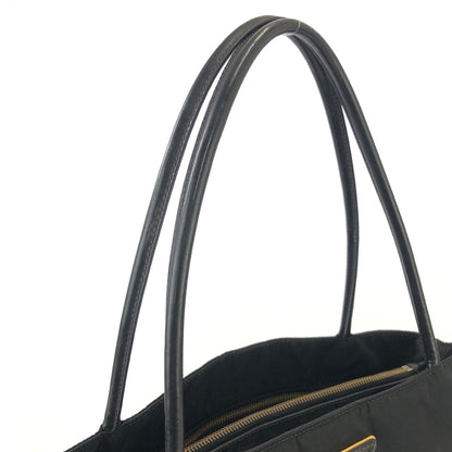 PRADA Triangle logo Nylon Tote bag Black Vintage 6kxehn