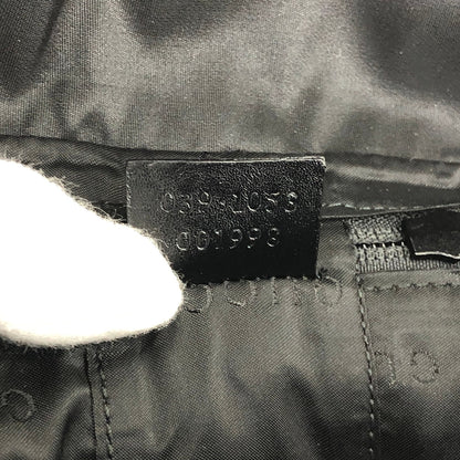 GUCCI 標誌尼龍抽繩迷你手提包黑色復古舊款 Gucci atyxbe