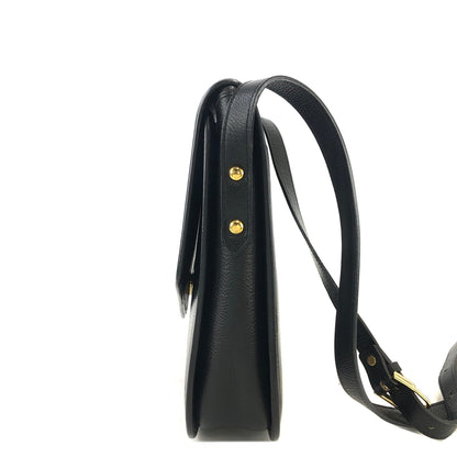 Yves Saint Laurent YSL logo Cassandra Crossbody Shoulder bag Black Vintage Old v67ssu