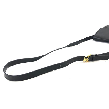 Yves Saint Laurent YSL logo Cassandra Crossbody Shoulder bag Black Vintage Old v67ssu