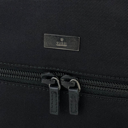 GUCCI 標誌尼龍抽繩迷你手提包黑色復古舊款 Gucci atyxbe