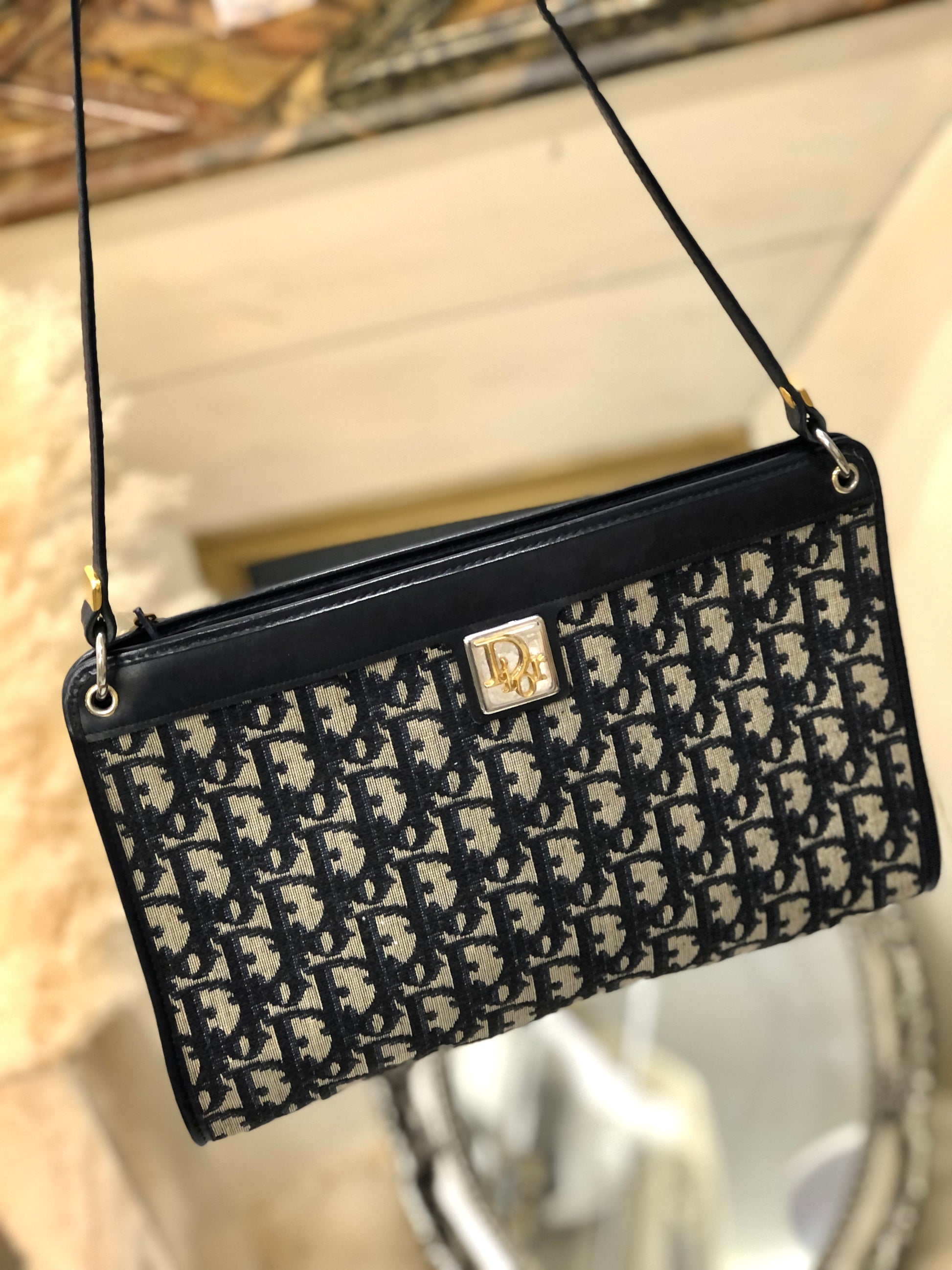 Dior Shoulder Bag Jacquard Oblique-Canvas – l'Étoile de Saint Honoré