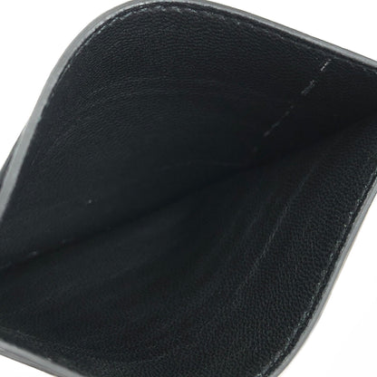 GUCCI Interlocking Embossed leather Card case Black Vintage Old Gucci n5izpx