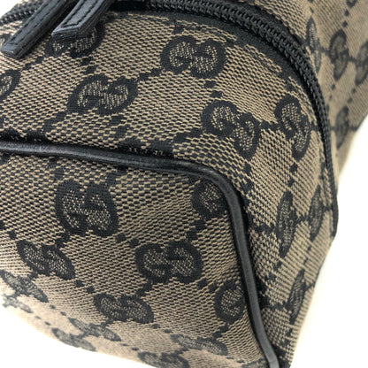 GUCCI GG canvas Drawstring Mini Handbag Pouch Black Vintage Old Gucci cxne44