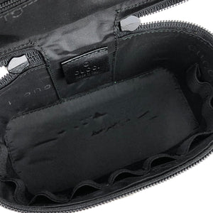 GUCCI GG canvas Mini Handbag Vanitybag Pouch Black Vintage OldGucci ztmcdw