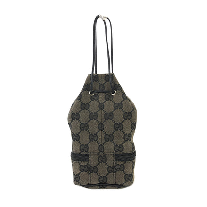 GUCCI GG canvas Drawstring Mini Handbag Pouch Black Vintage Old Gucci cxne44