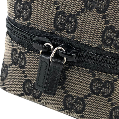 GUCCI GG canvas Drawstring Mini Handbag Pouch Black Vintage Old Gucci cxne44