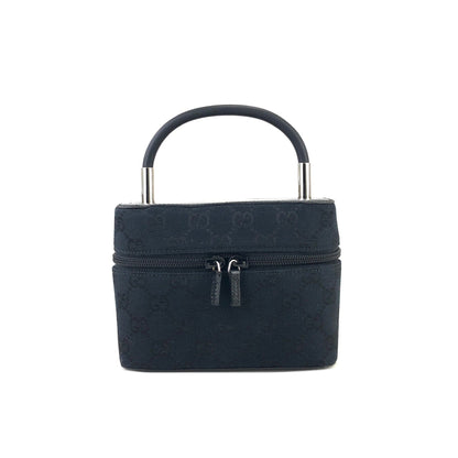 GUCCI GG canvas Mini Handbag Vanitybag Pouch Black Vintage OldGucci ztmcdw