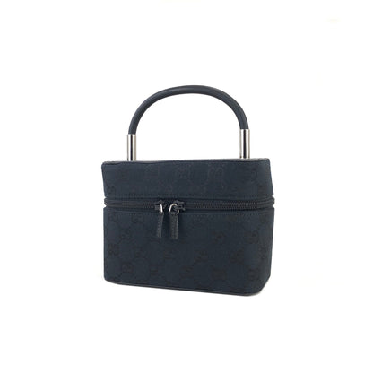 GUCCI GG canvas Mini Handbag Vanitybag Pouch Black Vintage OldGucci ztmcdw