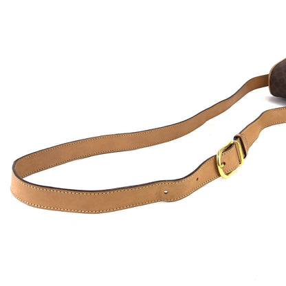 CELINE Macadam Flap Crossbody Shoulder bag Brown Vintage Old CELINE f873rk