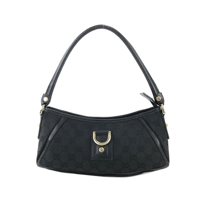 GUCCI GG canvas Horsebit Hobo bag Handbag Black Vintage Old Gucci tfaubm