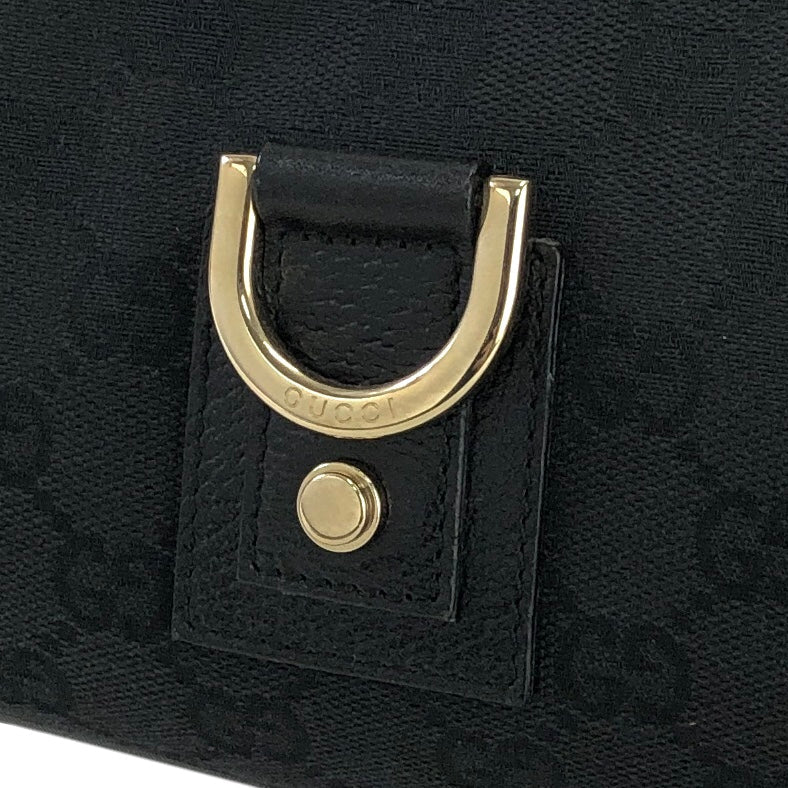 Gucci Black Original GG Canvas Horsebit Hobo QFB1C52BKB001