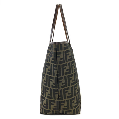 FENDI Zucca 提花手提包棕色舊復古 rrd48i