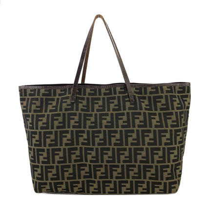 FENDI Zucca 提花手提包棕色舊復古 rrd48i