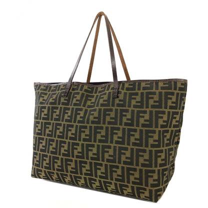 FENDI Zucca 提花手提包棕色舊復古 rrd48i