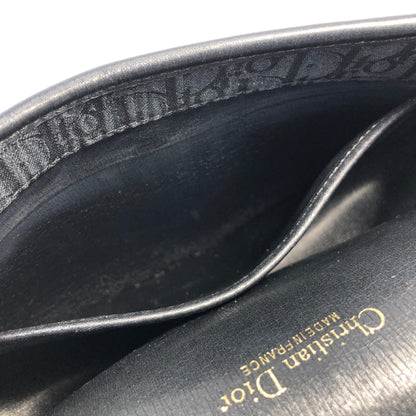 Christian Dior Logo Trotter 提花斜背包 黑色 復古 舊款 ypb2ed