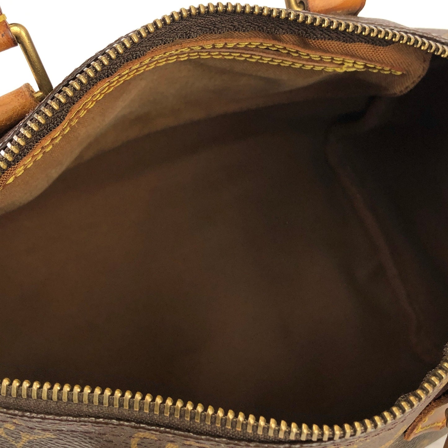 LOUIS VUITTON Monogram Speedy 25 M41528 Mini Bostonbag Handbag Brown Vintage Old u67ry3