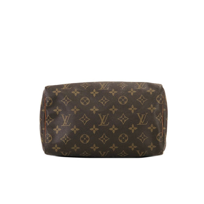 LOUIS VUITTON Monogram Speedy 25 M41528 Mini Bostonbag Handbag Brown Vintage Old u67ry3