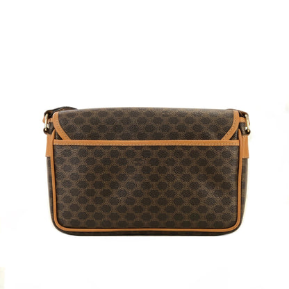 CELINE Macadam Coins Crossbody Shoulder bag Brown Vintage Old CELINE hkvufa