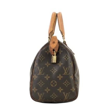 LOUIS VUITTON Monogram Speedy 25 M41528 Mini Bostonbag Handbag Brown Vintage Old u67ry3