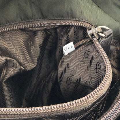 PRADA Triangle logo Nylon Tote bag Olive Vintage 5j2rsr