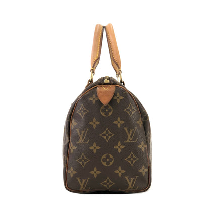 LOUIS VUITTON Monogram Speedy 25 M41528 Mini Bostonbag Handbag Brown Vintage Old u67ry3