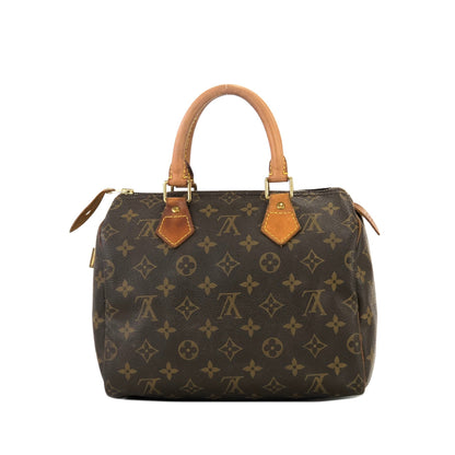 LOUIS VUITTON Monogram Speedy 25 M41528 Mini Bostonbag Handbag Brown Vintage Old u67ry3