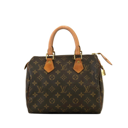 LOUIS VUITTON Monogram Speedy 25 M41528 Mini Bostonbag Handbag Brown Vintage Old u67ry3